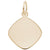 Disc Charm in Yellow Gold Plated