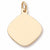 Disc charm in Yellow Gold Plated hide-image