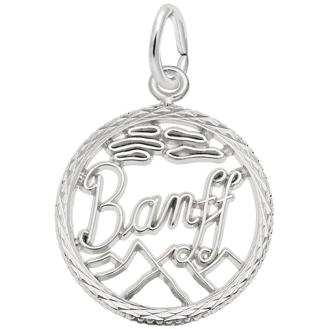 Banff Charm In 14K White Gold