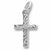 Cross charm in 14K White Gold hide-image