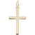 Cross Charm In Yellow Gold