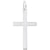 Cross Charm In 14K White Gold