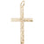 Cross Charm in Yellow Gold Plated