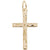 Cross Charm in Yellow Gold Plated