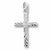 Cross charm in 14K White Gold hide-image