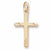 Cross Charm in 10k Yellow Gold hide-image