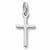 Cross charm in 14K White Gold hide-image