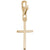 Cross Charm In Yellow Gold