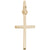 Cross Charm In Yellow Gold