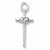 Wedding Cross charm in Sterling Silver hide-image