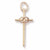 Wedding Cross Charm in 10k Yellow Gold hide-image