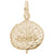 Aspen Leaf Charm in Yellow Gold Plated