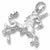 Unicorn charm in 14K White Gold hide-image