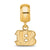 NFL Cincinnati Bengals Extra Small Charm Dangle Bead Charm in Gold Plated