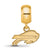 NFL Buffalo Bills Extra Small Charm Dangle Bead Charm in Gold Plated