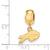 NFL Buffalo Bills Extra Small Charm Dangle Bead Charm in Gold Plated