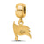 NFL Tampa Bay Buccaneers Extra Small Charm Dangle Bead Charm in Gold Plated