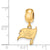 NFL Tampa Bay Buccaneers Extra Small Charm Dangle Bead Charm in Gold Plated