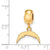 NFL Los Angeles Chargers Extra Small Charm Dangle Bead Charm in Gold Plated
