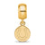 NFL Indianapolis Colts Extra Small Charm Dangle Bead Charm in Gold Plated