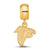 NFL Atlanta Falcons Extra Small Charm Dangle Bead Charm in Gold Plated