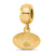 NFL San Francisco 49Ers Extra Small Charm Dangle Bead Charm in Gold Plated