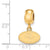 NFL San Francisco 49Ers Extra Small Charm Dangle Bead Charm in Gold Plated