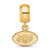 NFL New York Jets Extra Small Charm Dangle Bead Charm in Gold Plated