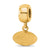 NFL New York Jets Extra Small Charm Dangle Bead Charm in Gold Plated