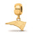 Gold Plated NFL LogoArt New England Patriots Extra Small Dangle Bead Charm