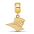Providence College Small Charm Dangle Bead Charm in Gold Plated