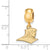 Providence College Small Charm Dangle Bead Charm in Gold Plated