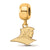Gold Plated LogoArt Providence College Small Dangle Bead
