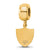 NFL Oakland Raiders Extra Small Charm Dangle Bead Charm in Gold Plated