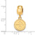 NFL Pittsburgh Steelers Extra Small Charm Dangle Bead Charm in Gold Plated