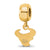 NFL Houston Texans Extra Small Charm Dangle Bead Charm in Gold Plated