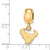 NFL Houston Texans Extra Small Charm Dangle Bead Charm in Gold Plated