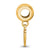 Depaul University Xs Charm Dangle Bead Charm in Gold Plated