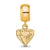 Depaul University Xs Charm Dangle Bead Charm in Gold Plated