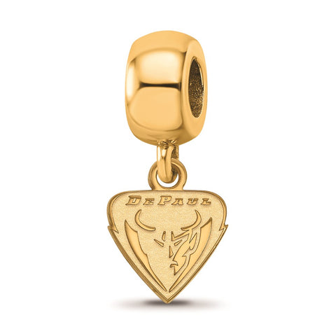 Gold Plated LogoArt Depaul University Xs Dangle Bead Charm