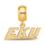 Eastern Kentucky U Xs Charm Dangle Bead Charm in Gold Plated