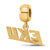 Eastern Kentucky U Xs Charm Dangle Bead Charm in Gold Plated