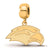 Gold Plated LogoArt University of Southern Miss Small Dangle Bead