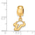 University of South Florida Xs Charm Dangle Bead Cha in Gold Plated