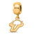 Gold Plated LogoArt University of South Florida Xs Dangle Bead Cha