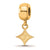 Gold Plated LogoArt Furman University Xs Dangle Bead Charm