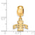 Iowa State University Xs Charm Dangle Bead Charm in Gold Plated