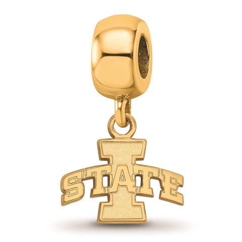Gold Plated LogoArt Iowa State University Xs Dangle Bead Charm