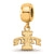Gold Plated LogoArt Iowa State University Xs Dangle Bead Charm