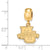 Marquette University Small Charm Dangle Bead in Gold Plated
